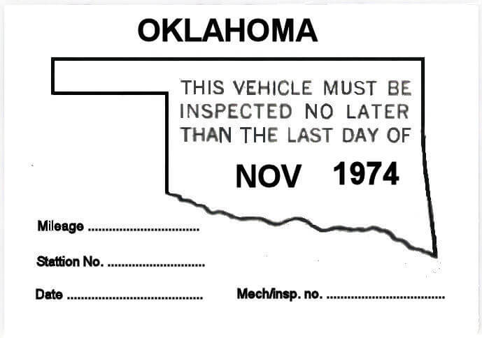 Modal Additional Images for 1974-11 Oklahoma Inspection Station